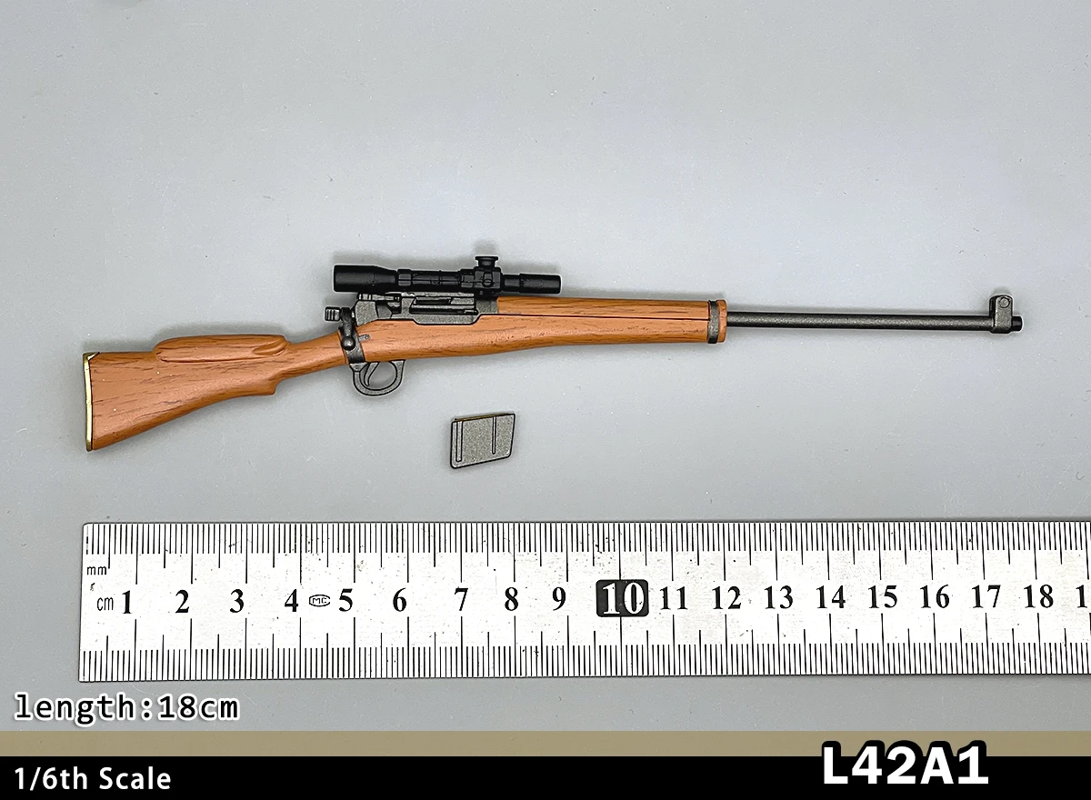 NOWY 1/6 Skala L42A1British Bolt-action Sniper Rifle 77054 dla 12-calowej figurki akcji Żołnierz Akcesoria Model broni Zabawki Prezenty