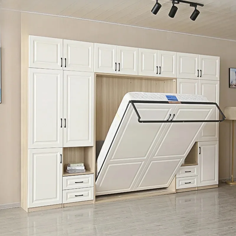 

Invisible Multifunctional Wardrobe Integrated Folding Bed, Combination Study Room Bedroom Hidden Wall Cabinet Bed Bedroom Set