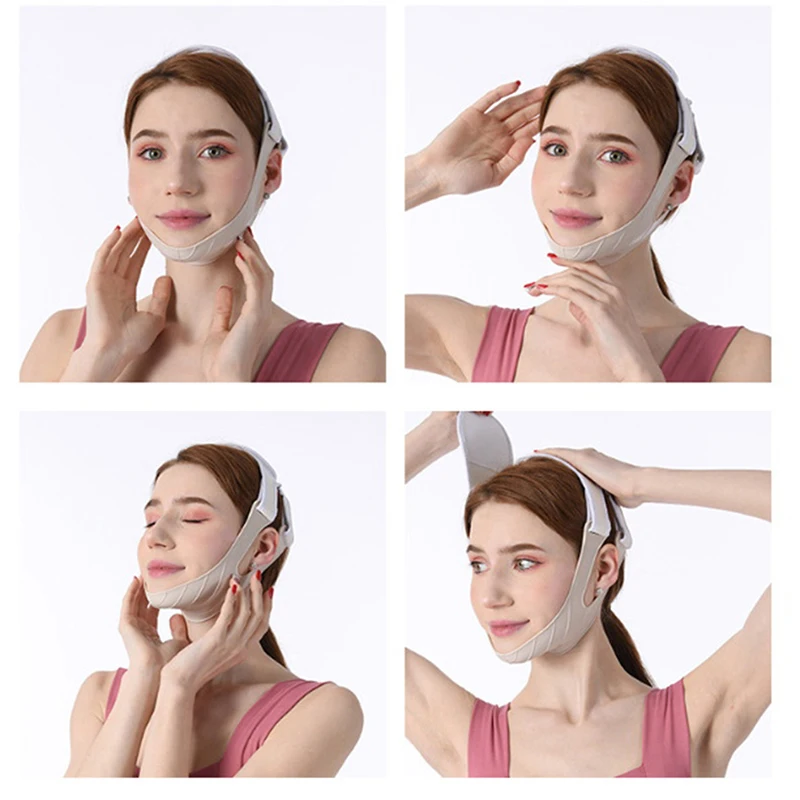 1 قطعة سيليكون الوجه ضمادة ضئيلة النساء الذقن الخد رفع حزام الخامس خط وجوه المشكل المضادة للتجاعيد حزام الجلد أدوات العناية بالوجه #2