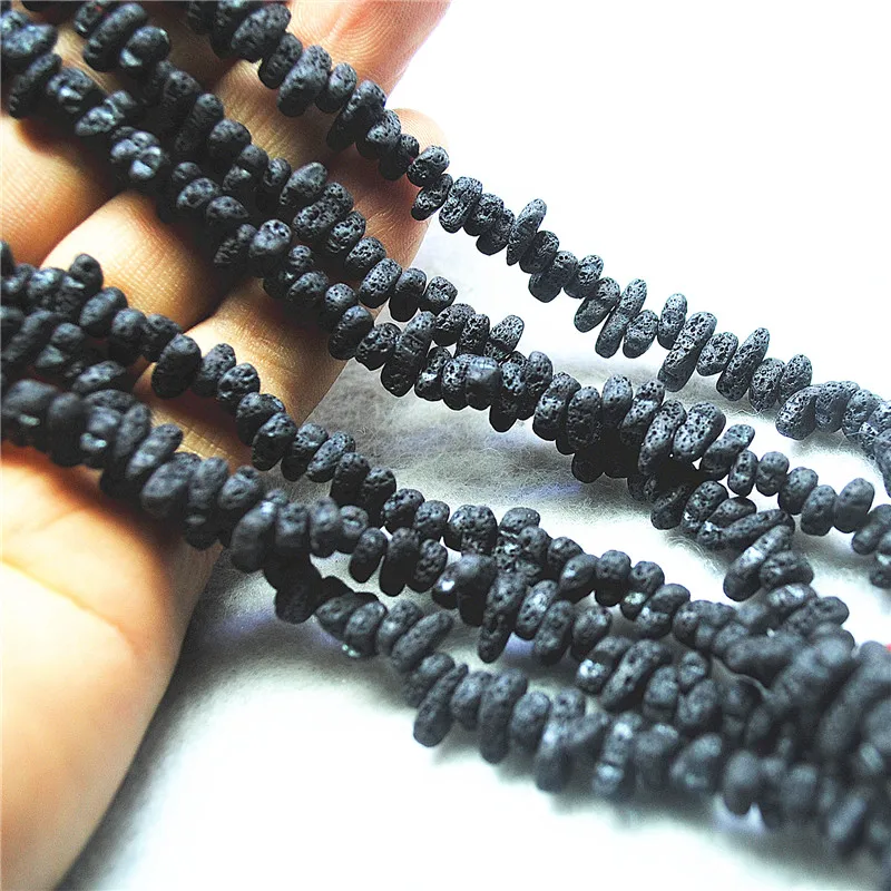 40CM Length Natural Lava Stone Chips Size 8-10MM For Women Bracelets Making Accessories Good Jewelry Designs