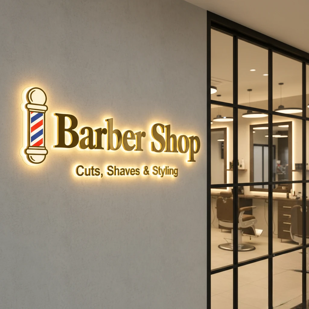 Letrero con logotipo de espejo 3D montado en la pared personalizado, señalización acrílica de primera calidad cortada con láser para recepción de salón de belleza, nuevo regalo de apertura comercial