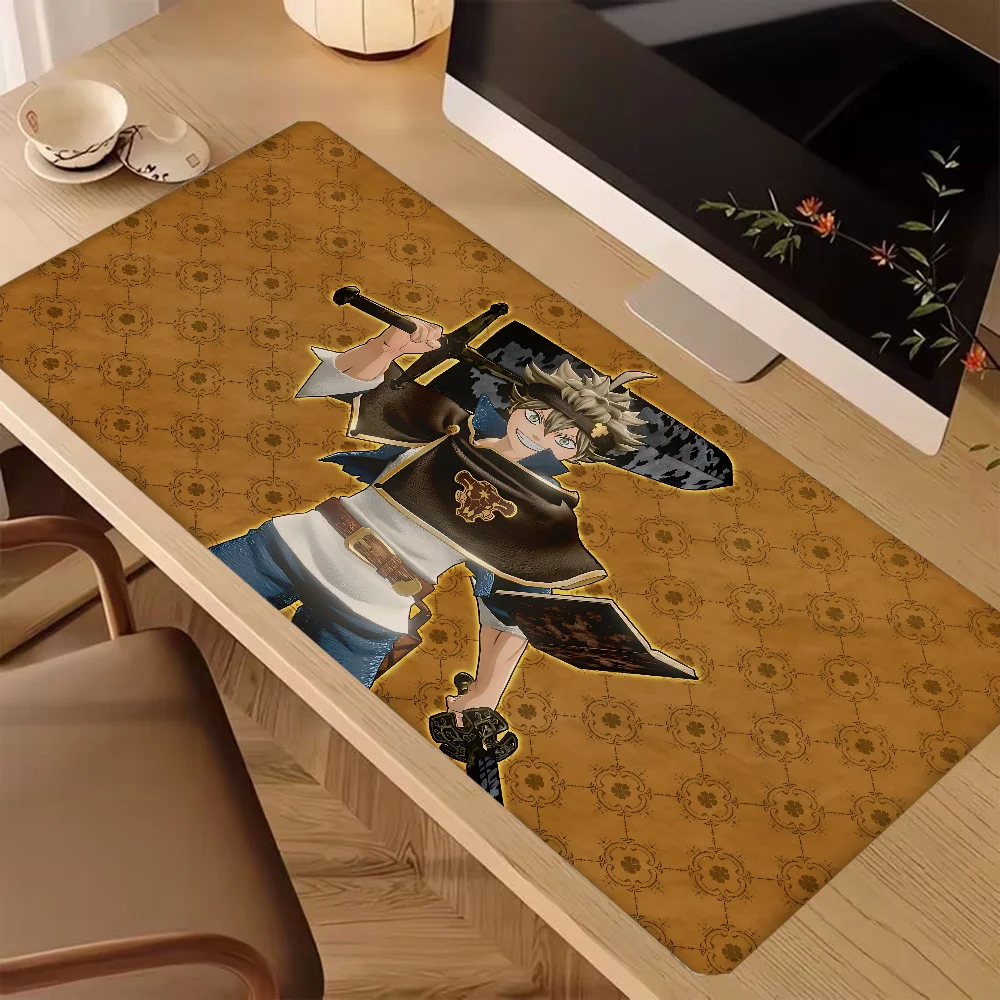 O-BlAck CloVers-a Gaming Mouse Mat Table Pads Mause Pad Gamer Keyboard Deskmat Computer Accessories Mausepad Mousepad Mats Pc