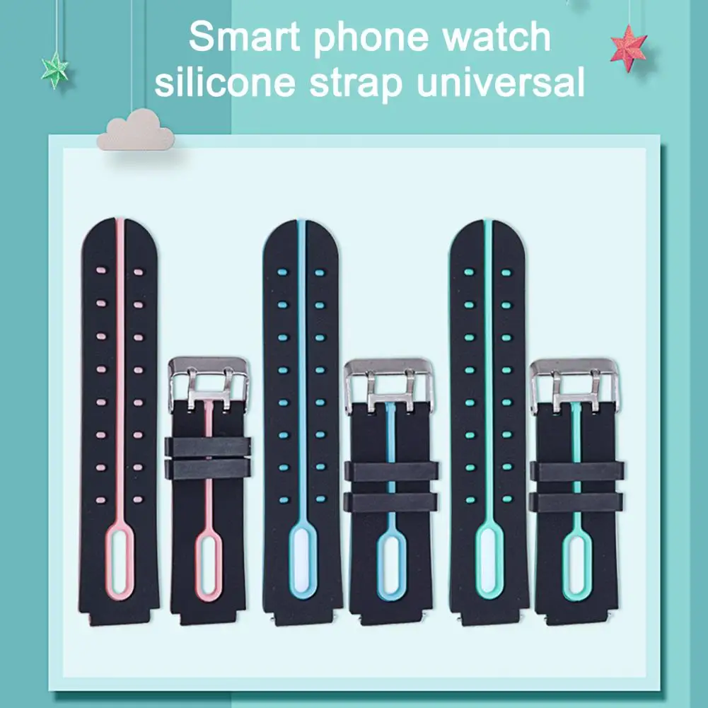 Durable Creative 16mm Smartwatch Wrist Strap Replacement Lightweight Wrist Strap Comfortable for Smart Watch
