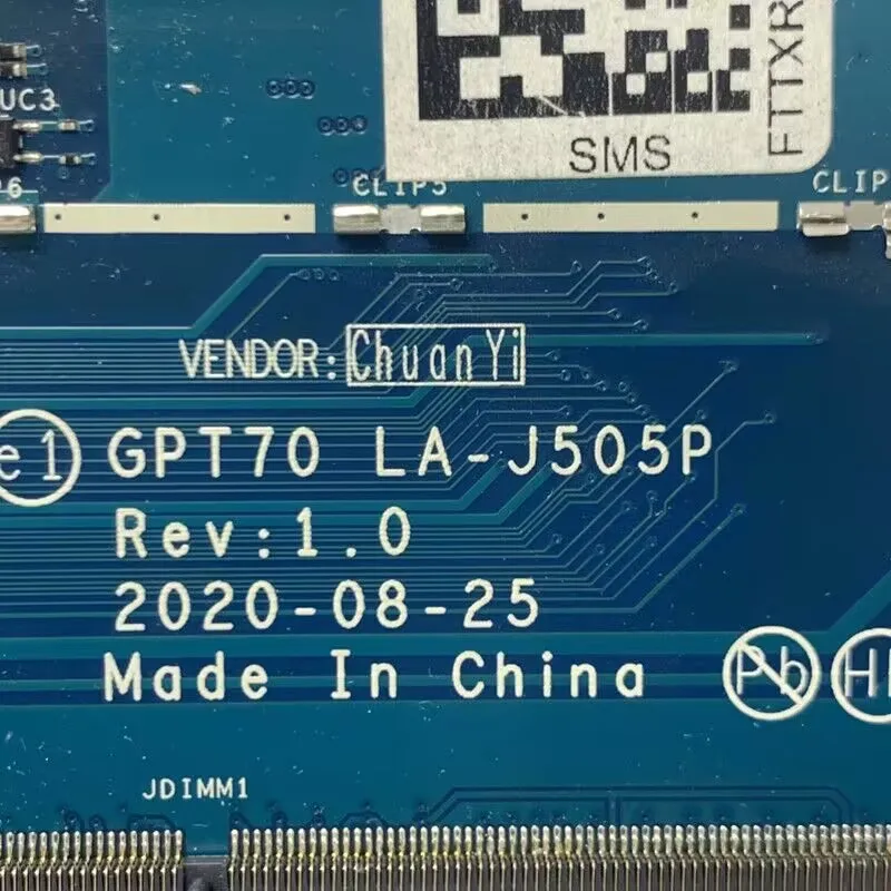 M15200-001 M15200-601 M15200-501 Avec SRK02 I7-1165G7 CPU GPT70 LA-J505P Pour HP 17-CG Ordinateur Portable Carte Mère 100% Testé Fonctionnant Bien