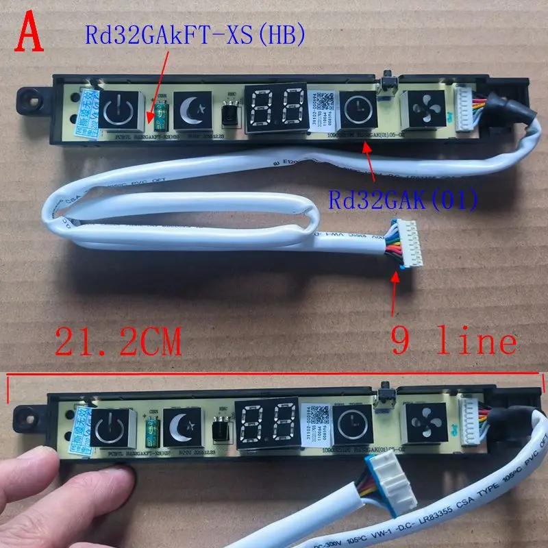 1PCS TCL Air conditioner connector display board T5959 TL RD32GAKFT-XS(HB) RD32GAK01 Signal receiving circuit board parts