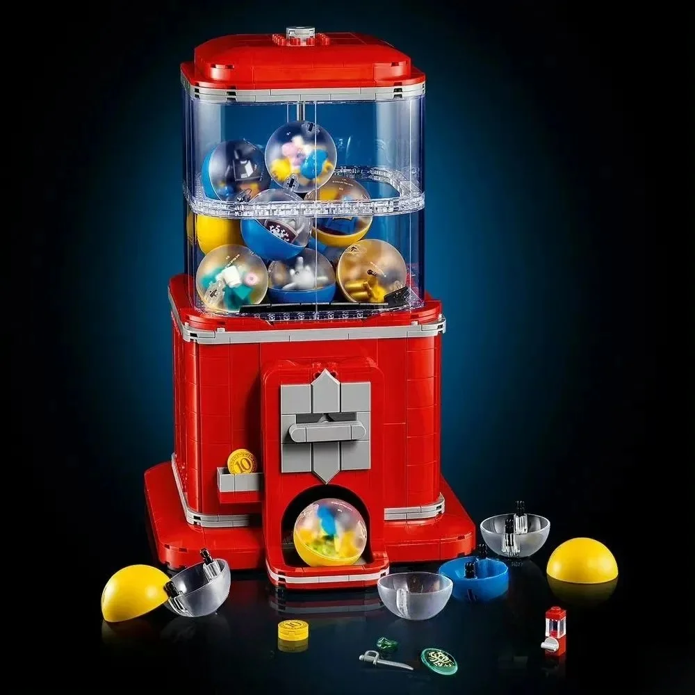 

1343pcs creative Gacha vending machine set technical building blocks puzzle building blocks children's Christmas Gifts