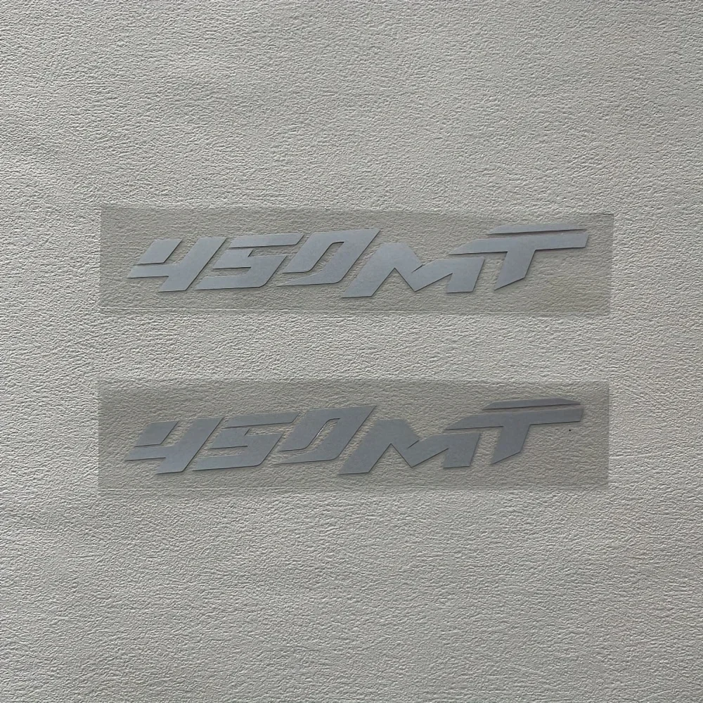 2 PÇS/SET "450MT" Logotipo Adesivo para Decoração de Estilo de Carro de Motocicleta Várias Cores Decalque Acessório