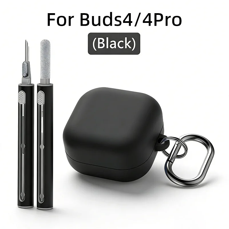  Full Case for Samsung Galaxy Buds4*Galaxy Buds4 Pro (2026) Wireless Charging Case for Women Buds4 Pro Earbuuds with Carabiner
