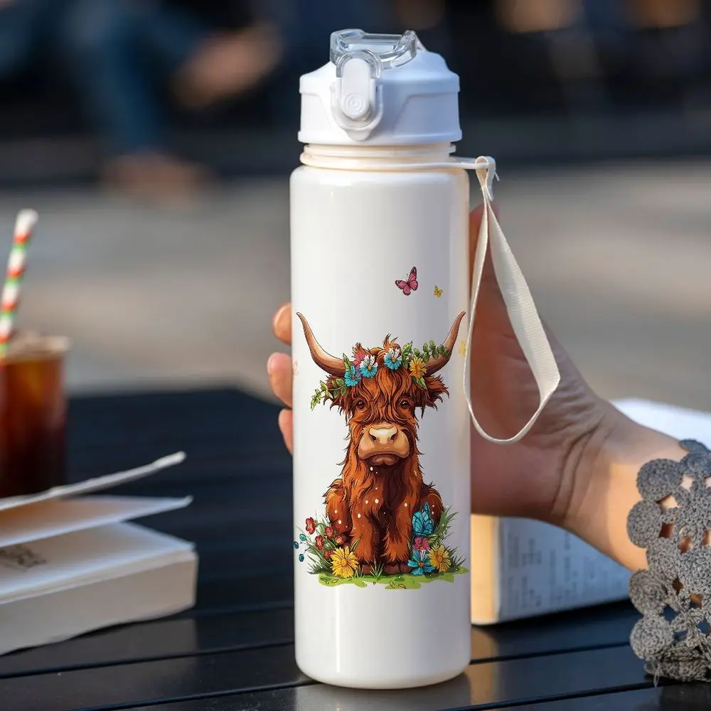 

Многоразовая прочная кружка для воды с мультяшным дизайном, без BPA, для кемпинга, дома, школы, в подарок для семьи и друзей