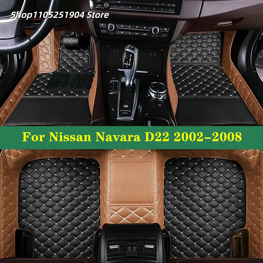 Custom Auto Carpets Car Floor Mats For Nissan Navara D22 2008 2007 2006 2005 2004 2003 2002 Car Mat Interior Accessories