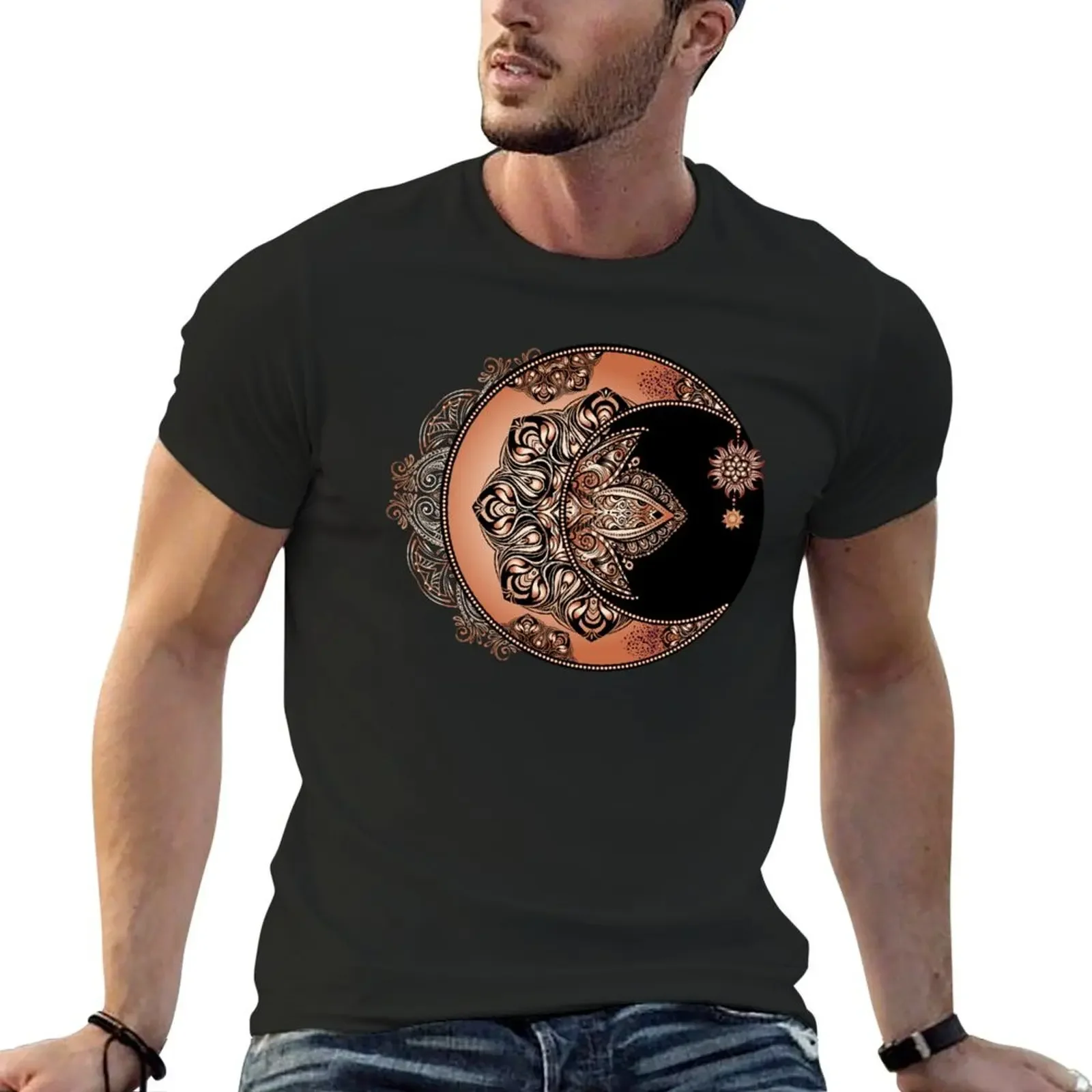 

Alchemist's Mandala, Sorcerers Symbols with Elements of earth Wind Fire and Air T-Shirt summer clothes oversized outfits for men