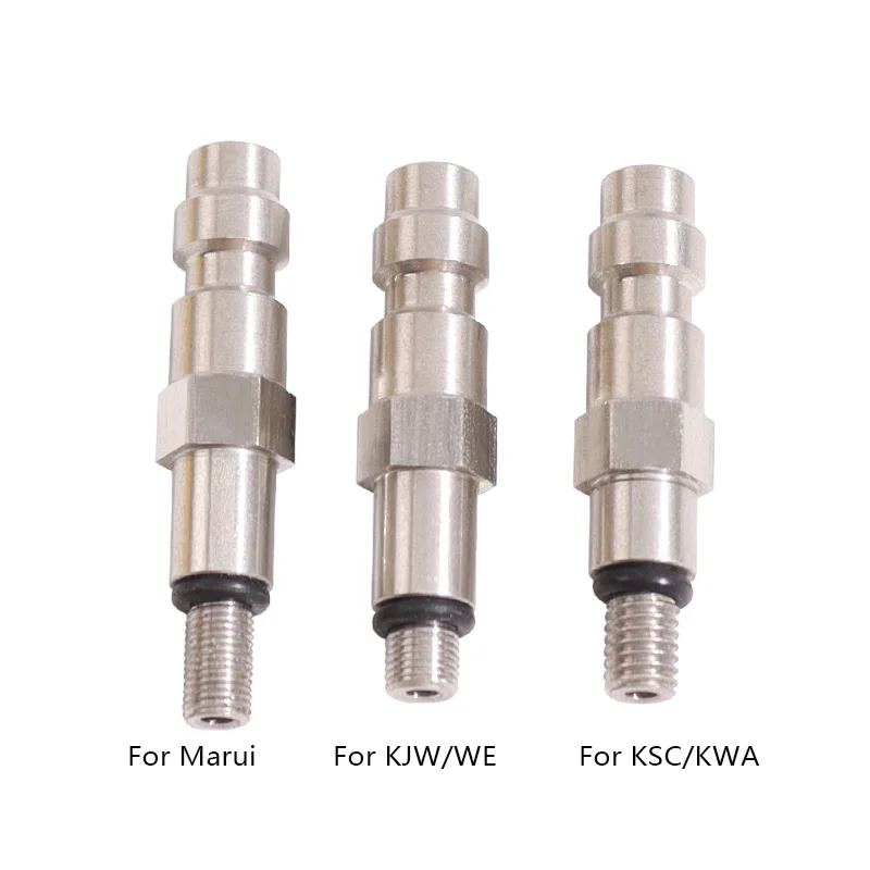 HPA KJW/WE KSC/KWA 8MM Stainless Steels Male/Female Filling Charging Adaptor Fill Probe Quick Disconnect For Air Paint Soft Ball