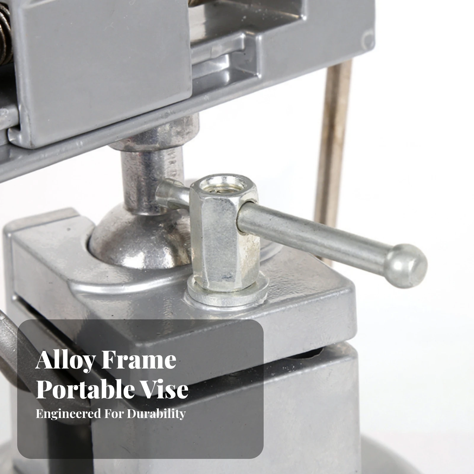 Bench Vise with Suction Cup Rotatable Vise with Suction Cup Base Adjustable Multi-Angle for Hobbyists, Soldering