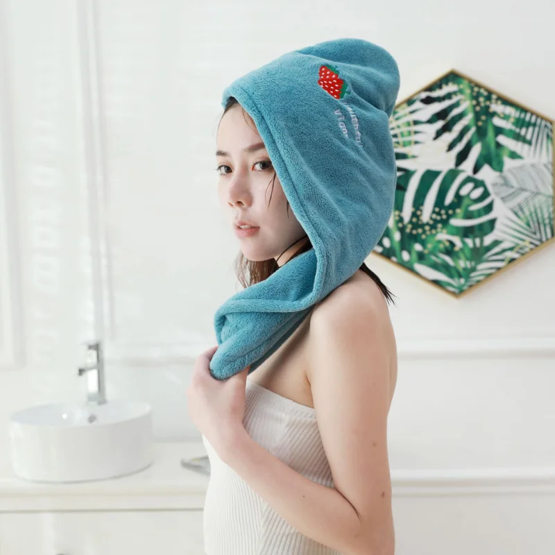 

Women Girl's Magic Microfiber Shower Cap Towel Bath Hats for Women Dry Hair Cap Quick Drying Soft for Lady Turban Head