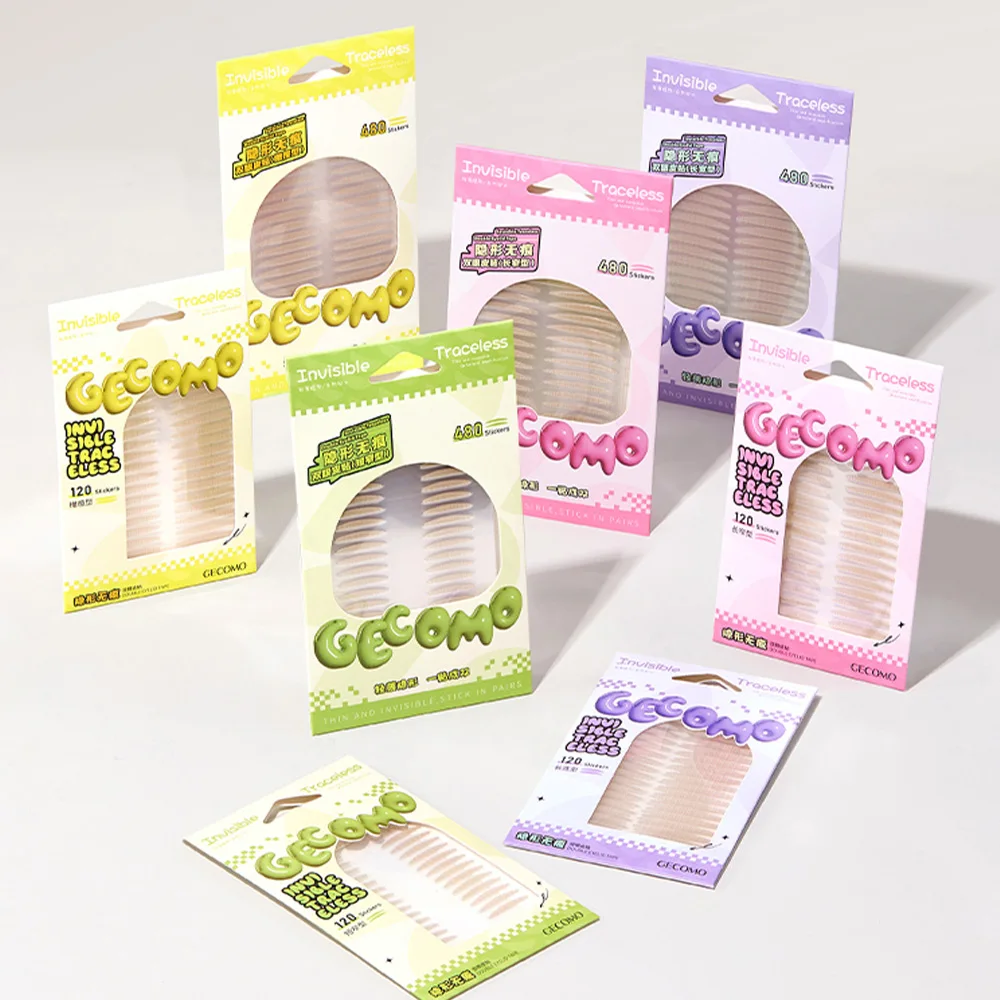 120/240개 투명 쌍꺼풀 스티커 자연스럽고 자국 없는 고강도 접착 방수 싱글 쌍꺼풀 테이프 뷰티 도구