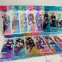 Anime Game Impact 3Pcs Wanderer Painting HD Laser PVC Nahida Gilded Bookmark Postcard for Fans Gifts Collection DIY Handbook