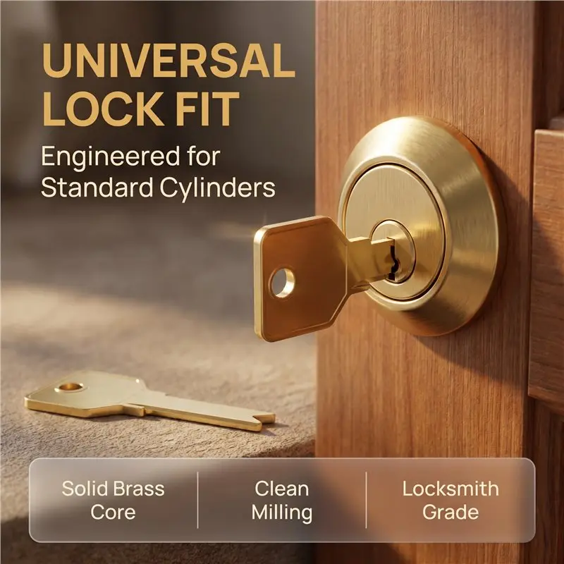 FYBL-5PC Customized Universal Key Blank Key Uncut For Mul-T-Lock 206 Residential Key Blank .