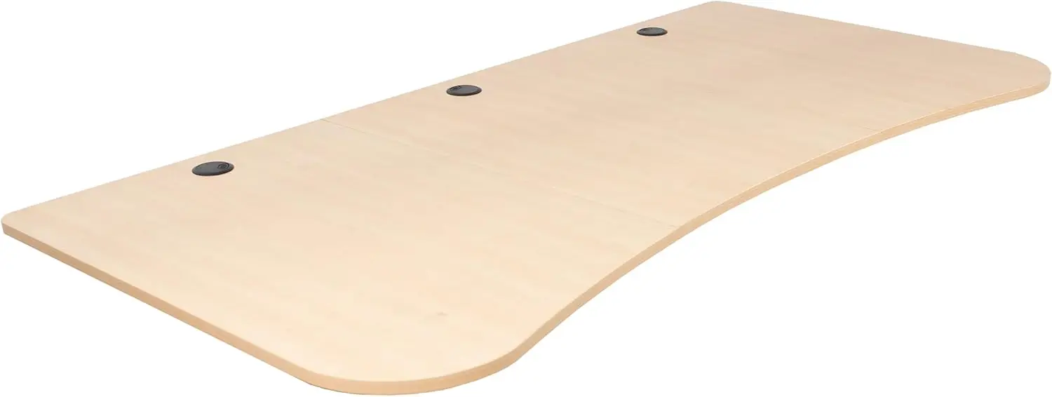 

Универсальная столешница 63 x 32 дюйма для стандартного и сидения, регулируемые по высоте рамки для домашнего и офисного стола, светлый деревянный стол