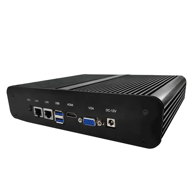 

Smallest computer dual lanHMI In-tel Core I7-7500 fanless mini industrial pc for window s 7/10