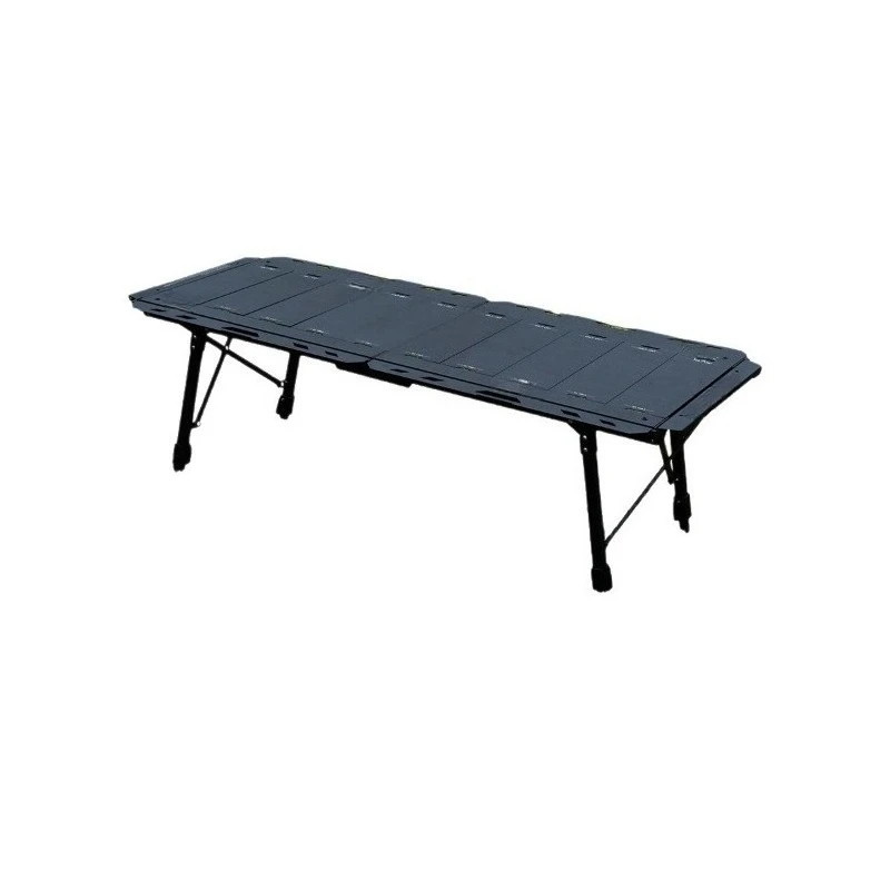 Outdoor table, multi-functional folding aluminum alloy high and low adjustable table, outdoor table