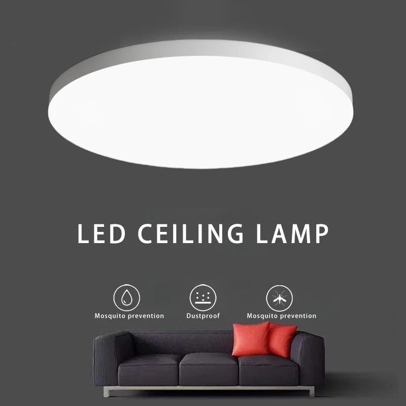 Modern LED Ceiling Light  3 Colors bathroom Waterproof Ceiling Lamp Living Room Bedroom Kitchen Toilet rotundity Lighting Fixtur