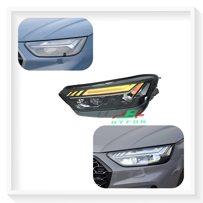 

For Audi Q5 Q5L 2021-2024 Upgrade High Style Full LED Headlight Plug and Play High Brightness Dual Lens Daytime Running Lights