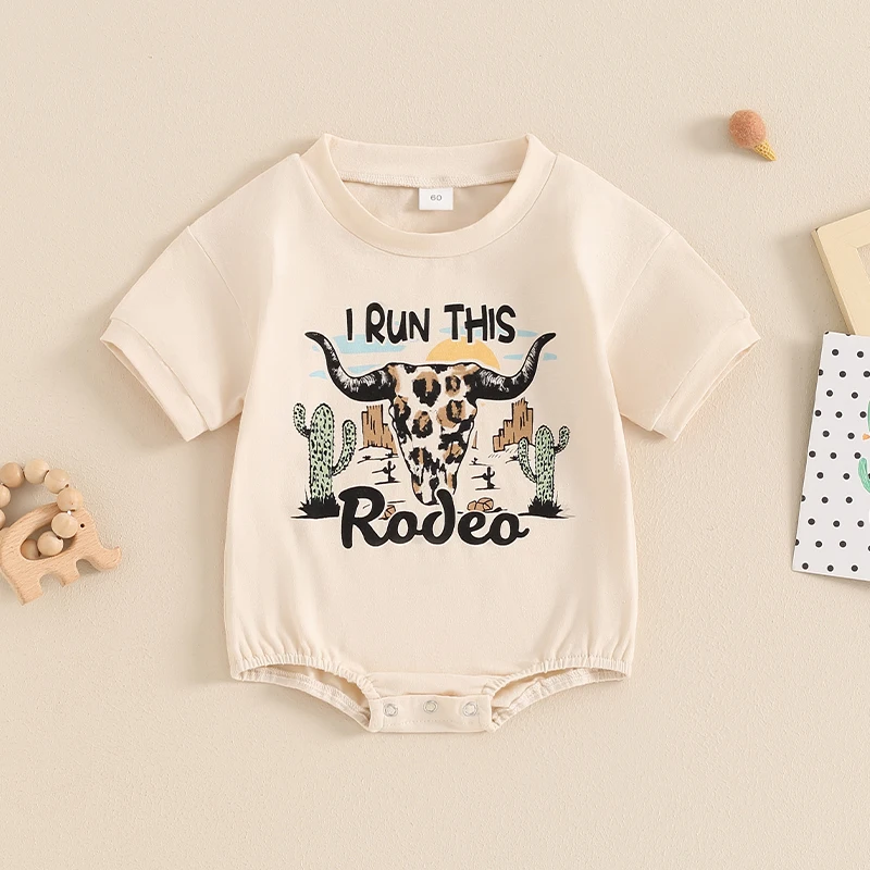 

Mubineo Kupretty Baby Girl Summer Clothes Bubble Oversized Romper Fashion Cute T Shirt Short Sleeve Graphic Bodysuit Tops