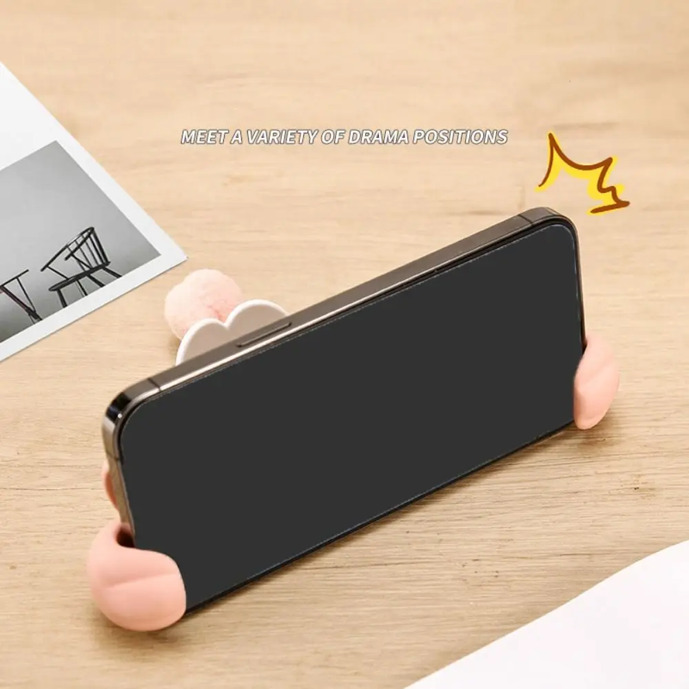 Pink Rabbit Universal Phone Stand Lazy Bracket Thumbs-up Mobile Phone Holder Desk Holder Creative Mobile Phone Bracket Room Desk