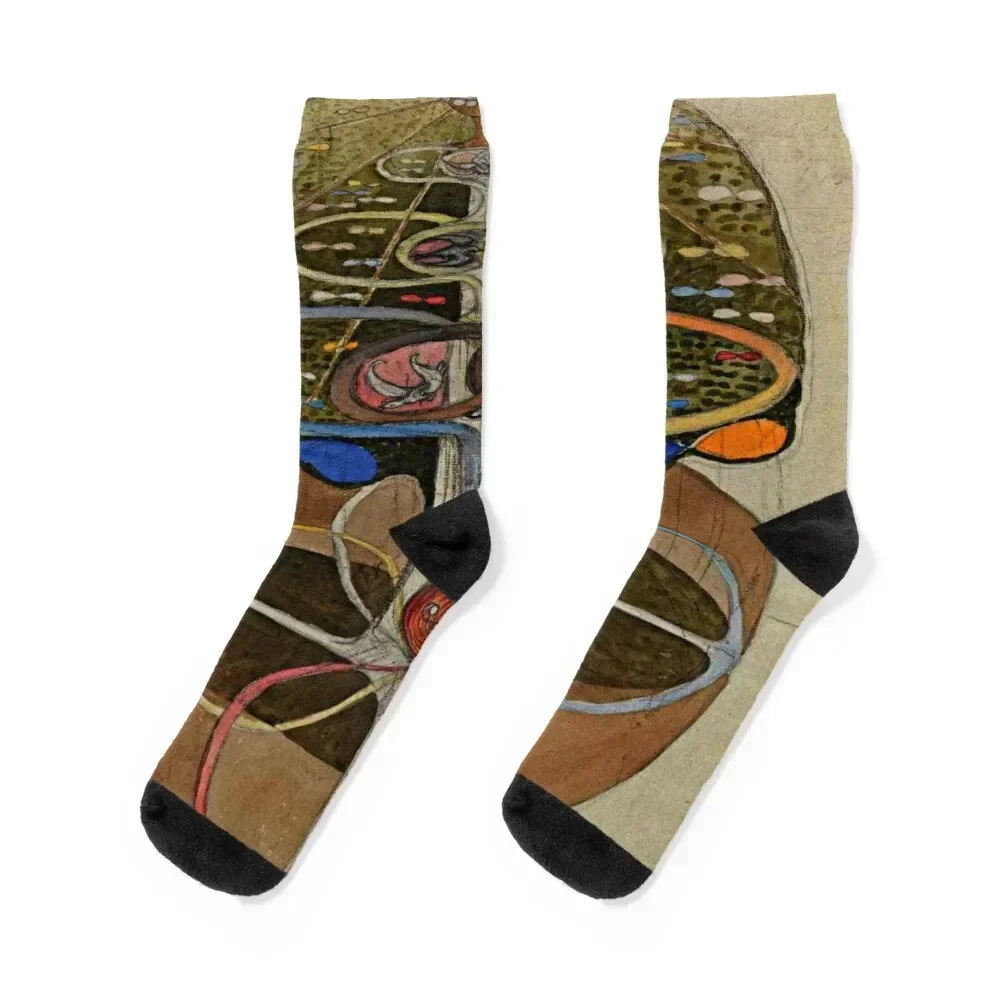 

Hilma af Klint -Tree of Knowledge, No. 02. (1913 Socks anti-slip Hiking boots funny gift football Girl'S Socks Men's