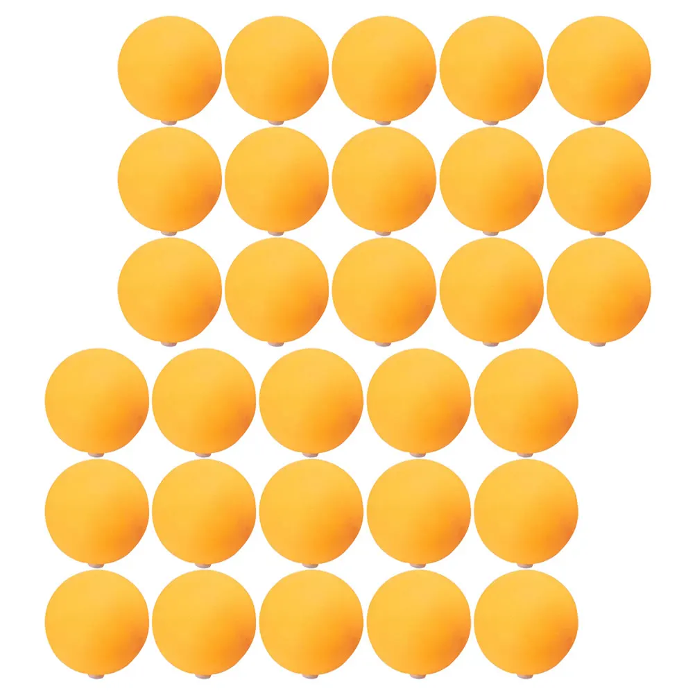 

30pcs Table Tennis Trainer Balls Punch Holes Silicone Plugs 27mm Training Pong Aerodynamic Design Practical Material Durable