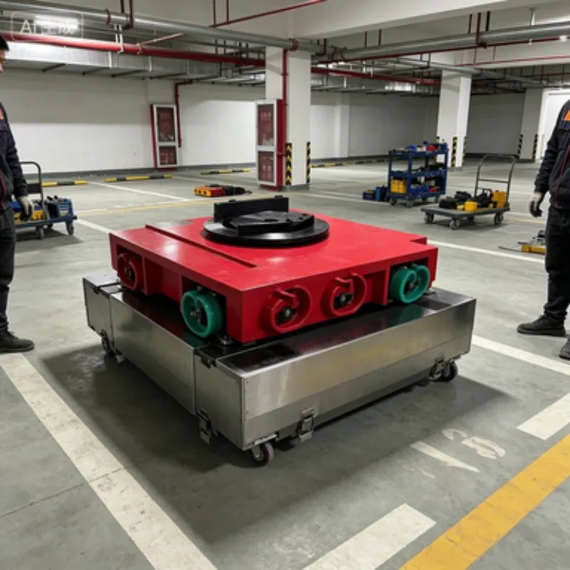 Electric Tank Transporter with Universal Straight Wireless Remote Control AGV Navigation Heavy Load Shifter 4-6H Working Time