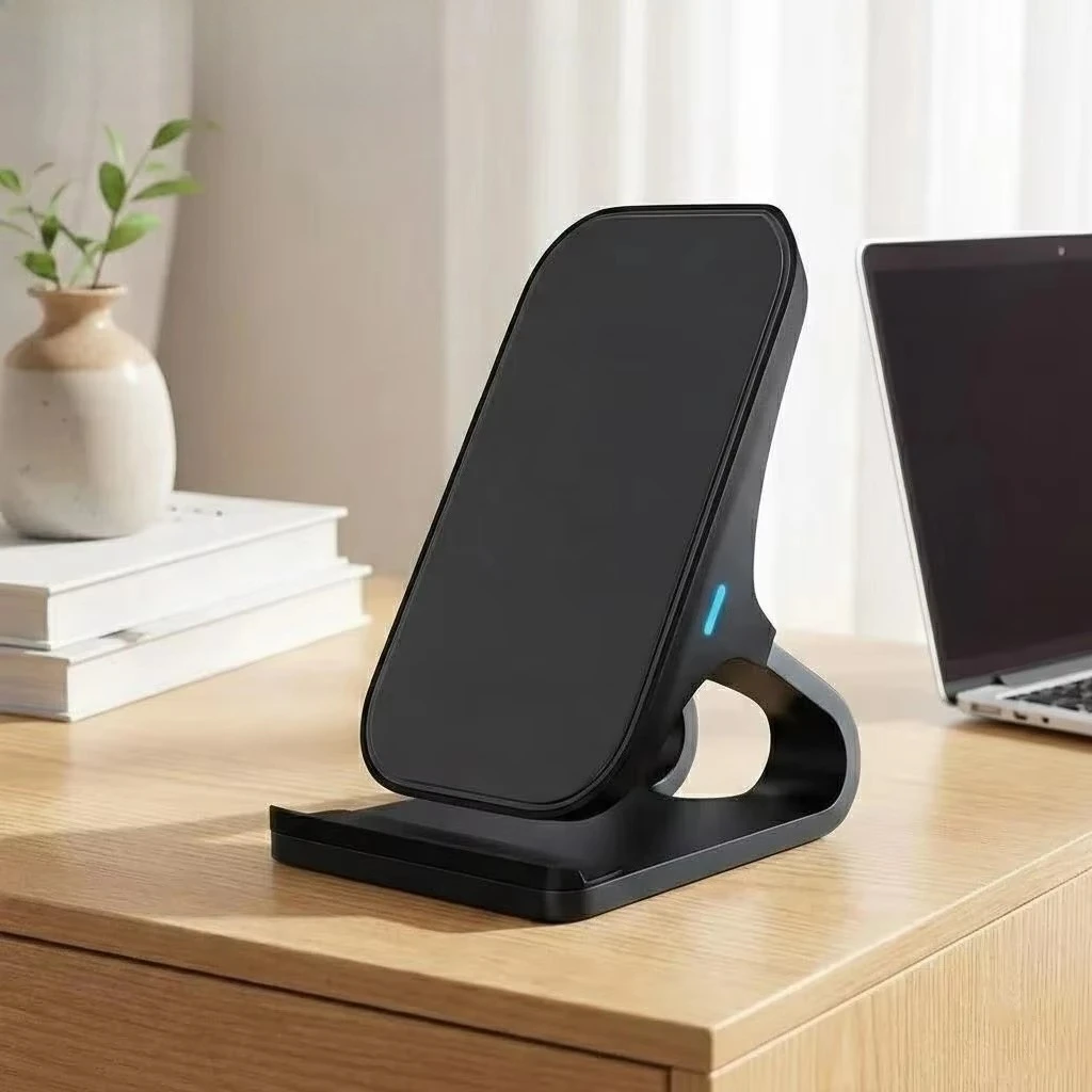15W internet celebrity mobile phone stand vertical wireless charger, tablet live streaming fast charging, dual coil model