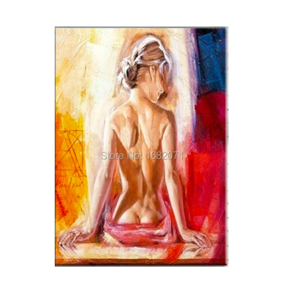 Professional Artist Hand-painted Abstract Naked Portrait Oil Painting On Canvas Sexy Woman Portrait Oil Painting For Decorative