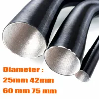 For Webasto Eberspacher Car Camper 25mm 42mm 60mm 75mm Diameter 100-500cm Length Air Diesel Parking Heater Duct Pipe Tube Hose