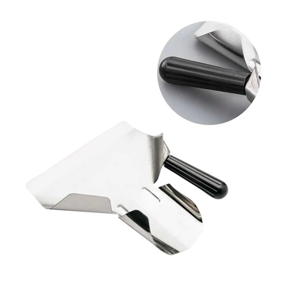 Single Handle French Fries Shovel Stainless Steel Non Slip Grip Serving Scooper for Bbq Snack Party Dessert Popcorn Potato Chip
