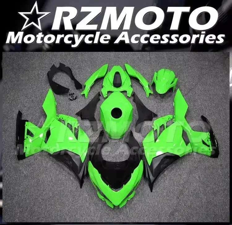 4 prezenty Nowy zestaw owiewek motocyklowych ABS pasujący do Kawasaki EX 250 400 2019 2020 2021 2022 2023 19 20 21 22 Zestaw nadwozia Zielony