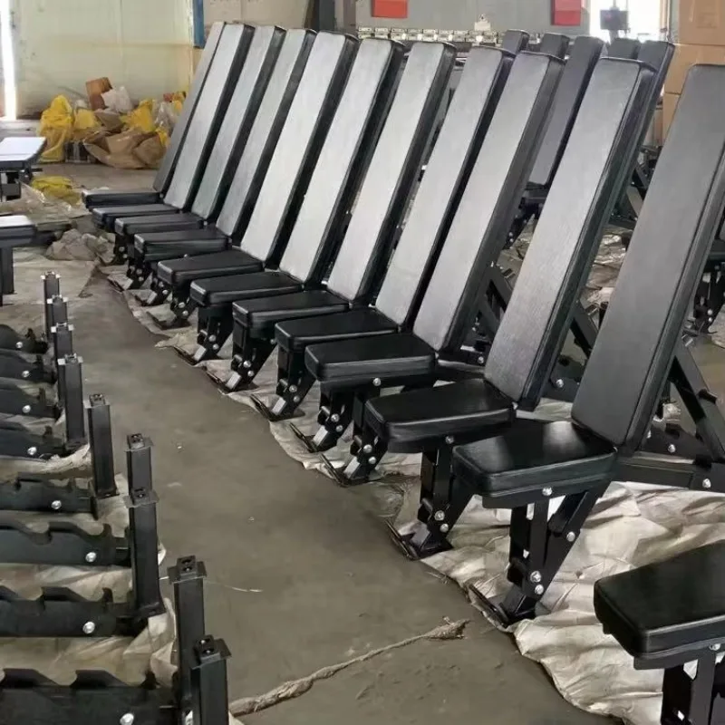 High Quality Adjustable Gym Bench for Home Fitness Foldable Dumbbell Training Bench with Dumbbell Rack for Weight Training