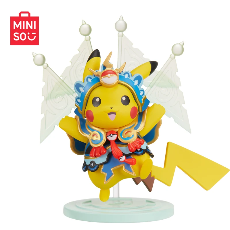 Miniso Co-Branded PokéMon Gathering Series Blind Box Pikachu Electronic Service Figure Ornaments Children'S Toys Christmas Gifts