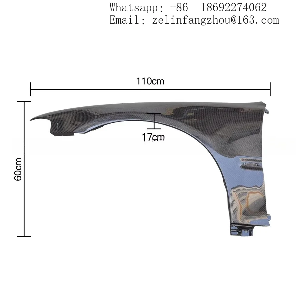 OEM Style Carbon Fiber Side Fender Vent Trim Air Vent Cover for Civic EG 3D Hatchback 1992-1995 Exterior Body Kit Pro