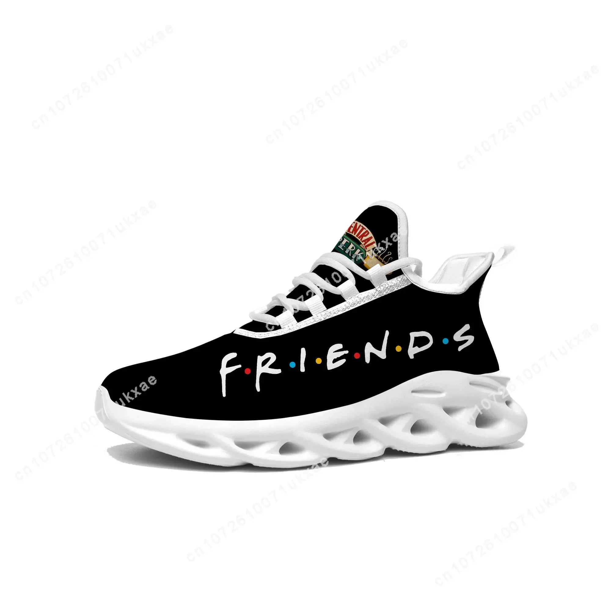 Friends TV Show Central Perk Coffee Flats Sneakers Mens Womens Sports Running Shoes High Quality DIY Sneaker customization Shoe