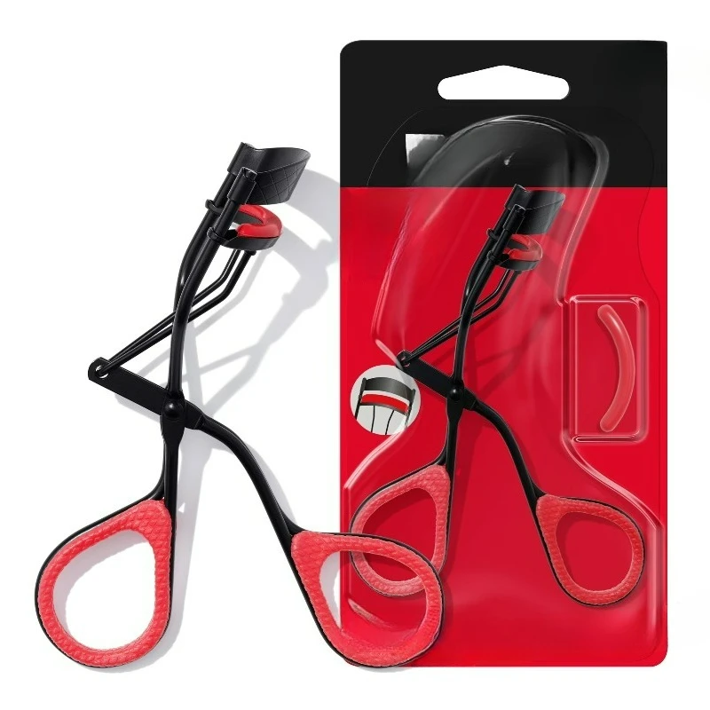 Extra Curl Lash Curler, All Day Dramatic Curl, No-Slip Finger Grips, 1 count， Stainless Steel