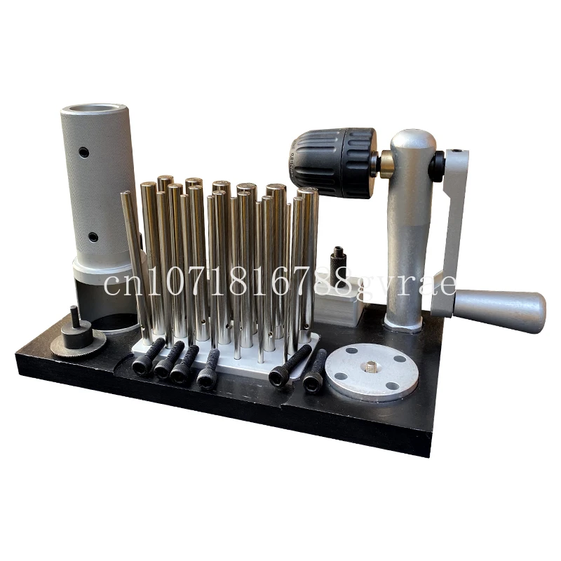 Hand Winder Stainless Steel Wire Drawing Machine Manual Desk Type Industrial Fishing Reel Gold Stamping Tool