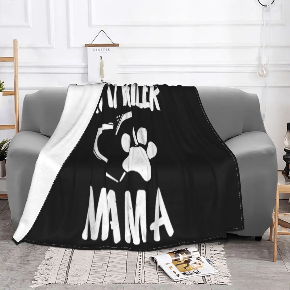 Official Rottweiler Mama Gift Dog Lover Apparel Pet Owner Rottie Mom Mouth Cap Throw Blanket