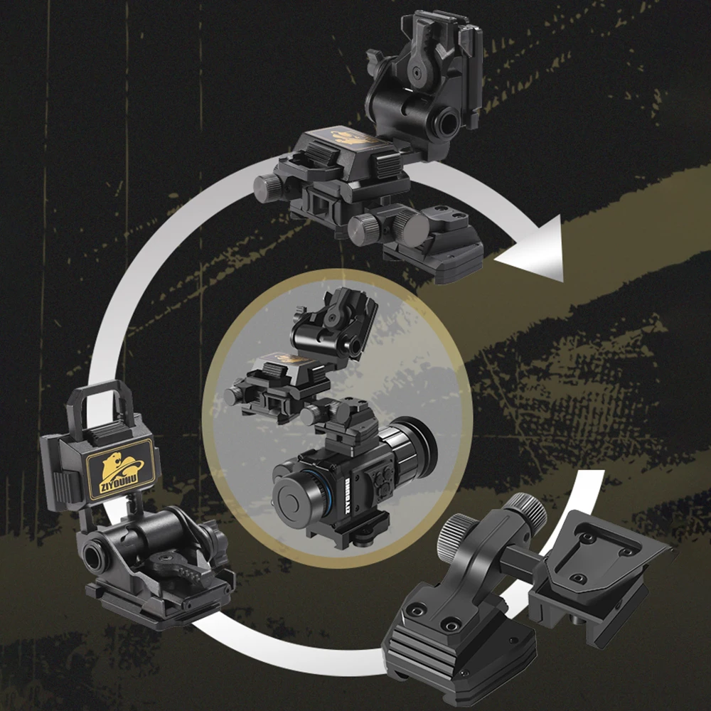 Imagem -02 - Ponte Adaptador Suporte Nvg Braços para Binóculos de Visão Noturna G24 Tático Flir M24 Recon Rápido Capacete Montagem Rabo de Pombal