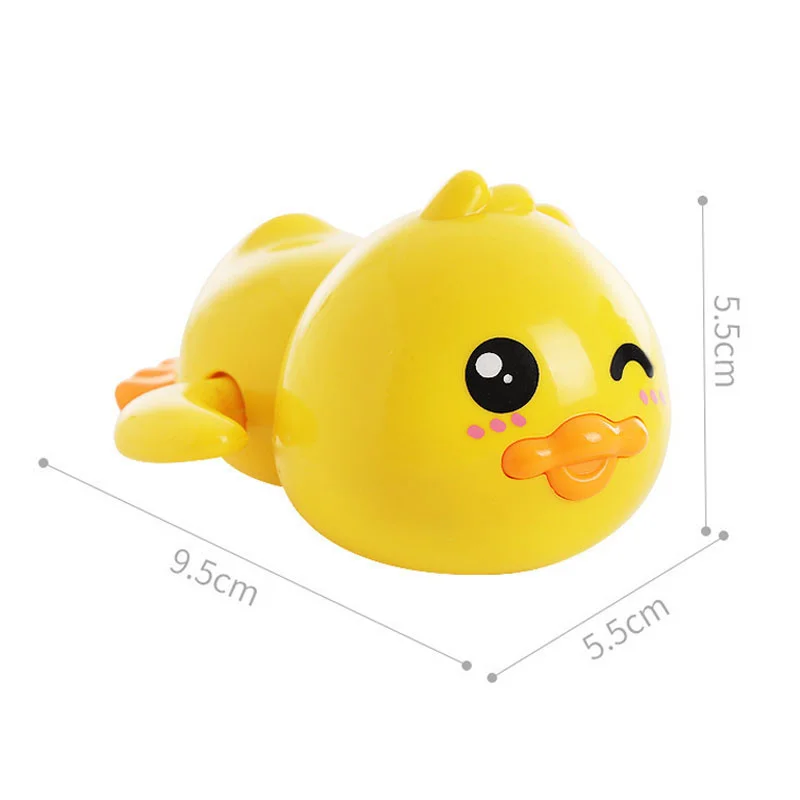 Summer Bath Toys Cartoon Animal Swimming Bathing Ducks Water Play Game Chain Clockwork Water Shower Toys for Baby 0 24 Months