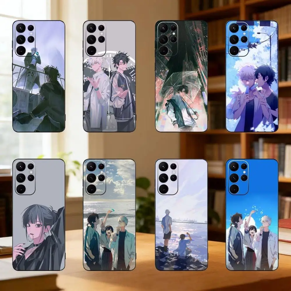 

L-Link Click Donghua Phone Case For Samsung S25,S24,S21,S22,S23,S30,Ultra,S20,Plus,Fe,Lite Black Shell