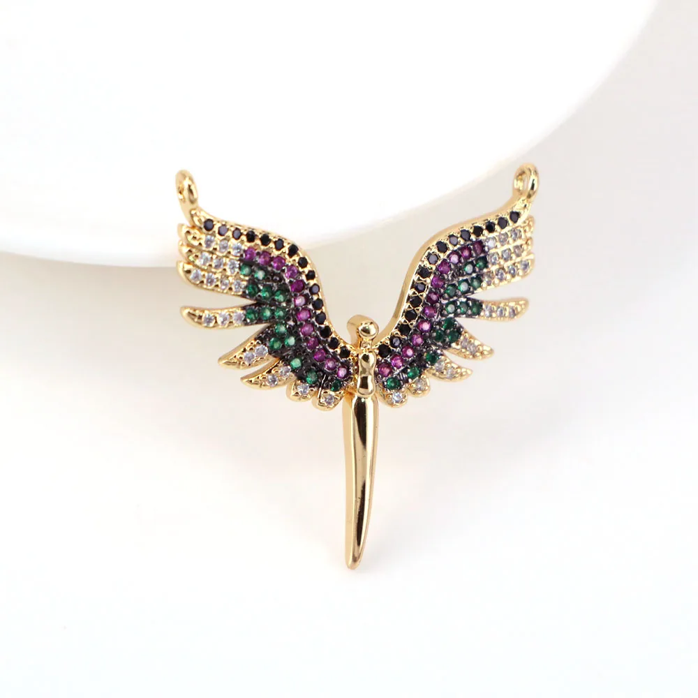 5PCS, Fashion Angel Wings Jewelry Necklace Pendant for Women Delicate Collar Choker Gold Color