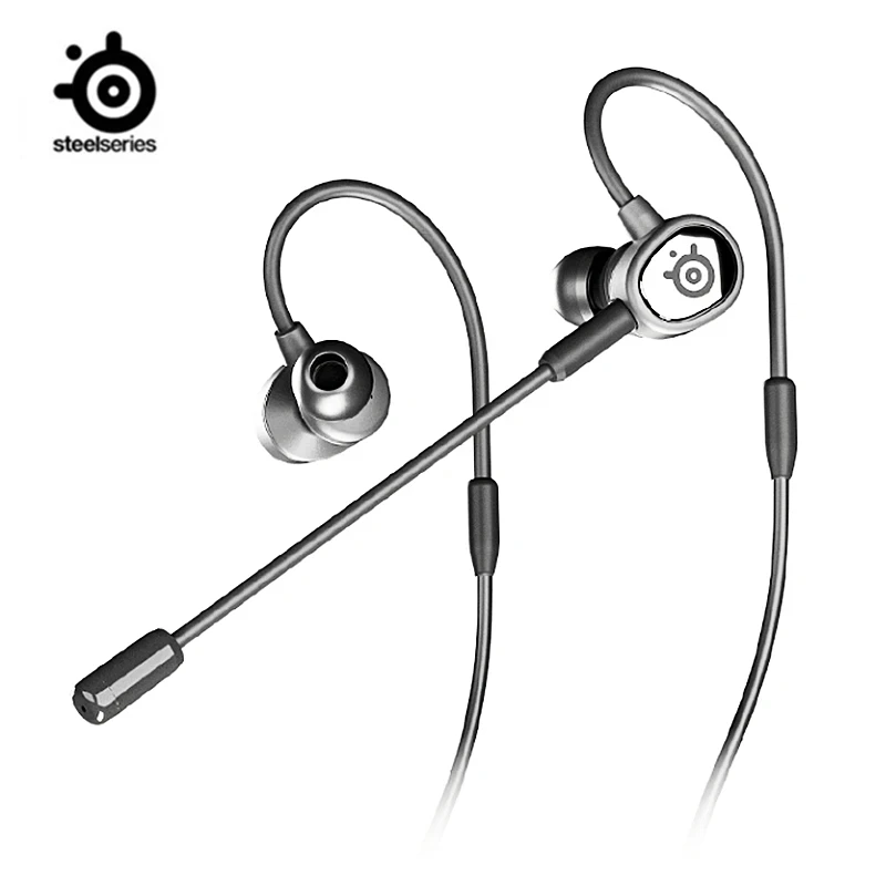 Steelseries Tusq Dual microphone in-ear 3.5mm long microphone gaming headset available for mobile, notebook and desktop