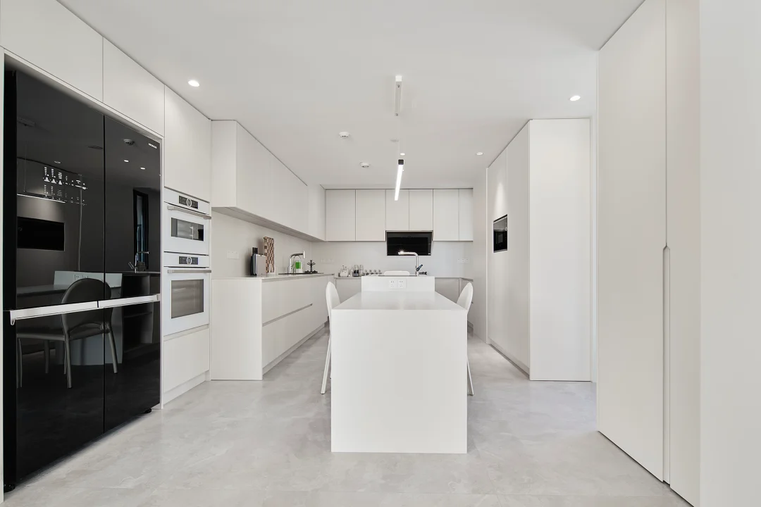 Sanhai الحد الأدنى نمط التصميم الداخلي منزل الأحلام خطة أرضية 3D ماكس تقديم تخطيط رسم غرفة المعيشة شقة رائعة