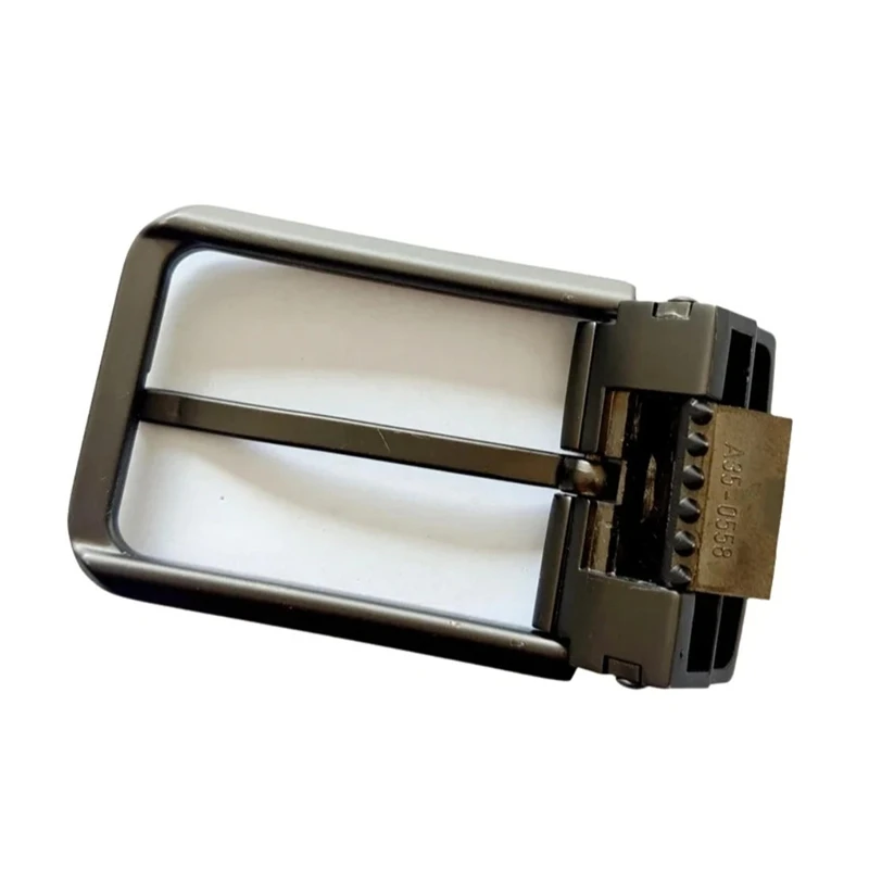 Klassische 35mm Metall-Gürtelschnalle mit Einzelstift, Ersatz-Gürtelschnallen für Herren, DIY-Taillengürtelschnalle, Langlebige Zinklegierung